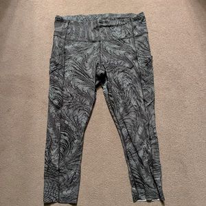 Lululemon Fast and Free Crop 23” Patterned Legging